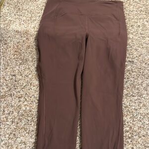 lululemon athletica Chocolate Brown Straight Leg Pants